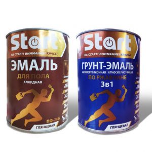 Start эмаль для пола и антикорозийная