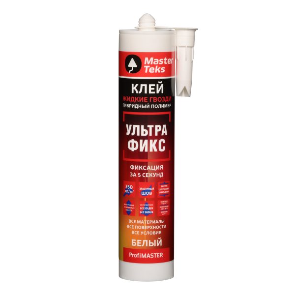 MasterTeks PM клей гибридный жг 350 кгм2 ультрафикс 0540 белый фото 1