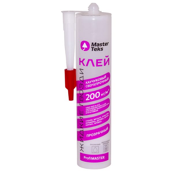 MasterTeks PM клей каучуковый жг 200 кгм2 сверхпрочный 03 прозрачный фото джпг