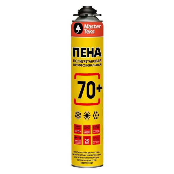 монтажная MASTERTEKS 70 полиуретановая профессиональная всесезонная 890 мл монтажная MASTERTEKS 70 полиуретановая профессиональная всесезонная 890 мл